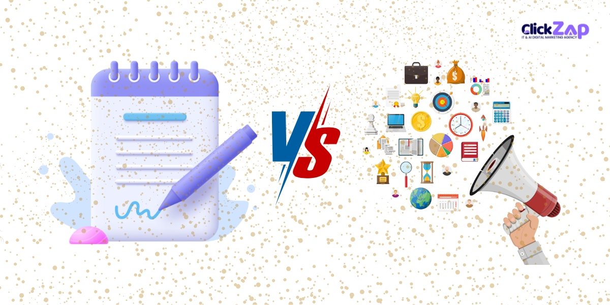 Content Marketing vs Social Media Marketing - ClickZap IT