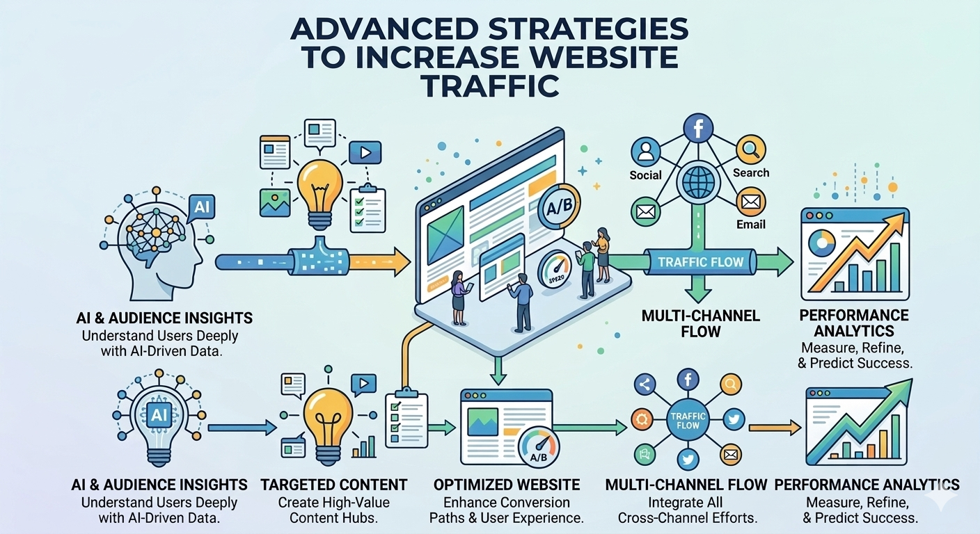How to Increase Website Traffic, Advanced Strategies to Increase Website Traffic