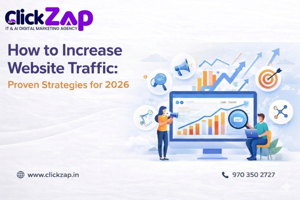 How to Increase Website Traffic in 2026 | Clickzap