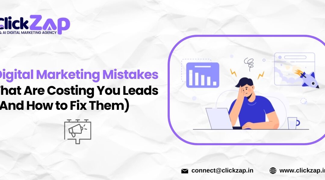 Digital Marketing Mistakes That Are Costing You Leads (And How to Fix Them)