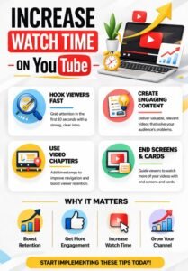 Increase watch time on YouTube