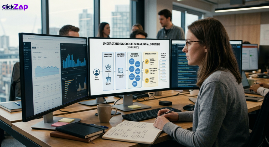 Google ranking algorithm