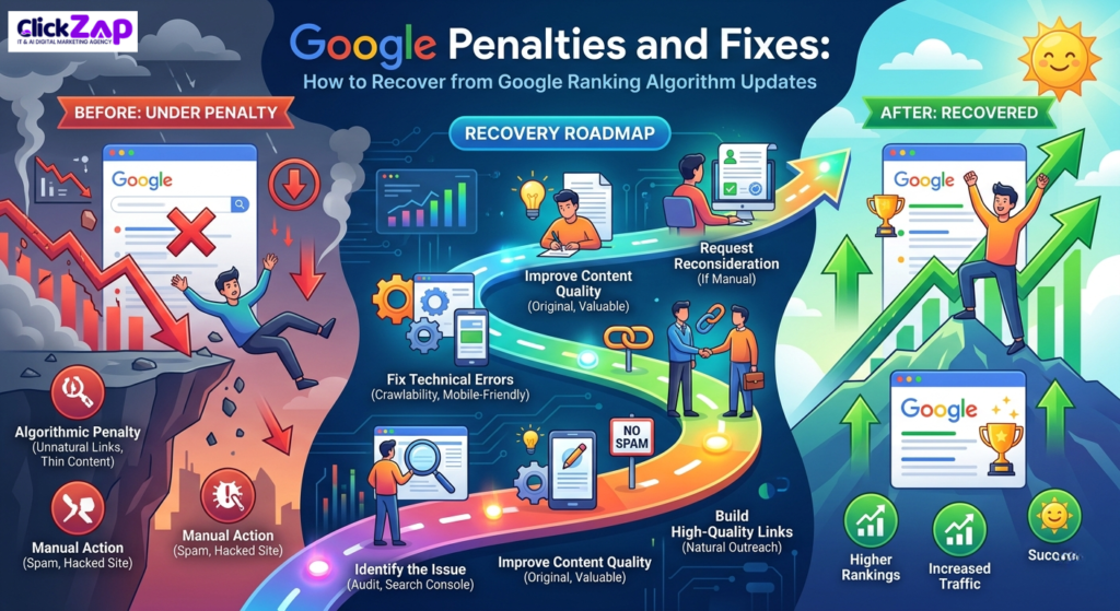 Google ranking algorithm
