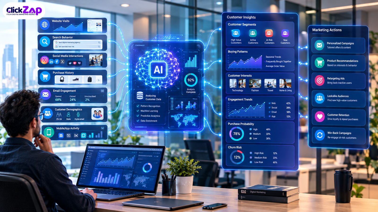 How AI Analyzes Customer Data | AI Powered Customer Segmentation for Marketing