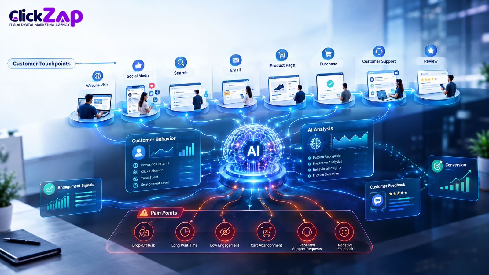How AI Identifies Customer Touchpoints and Pain Points | AI for Customer Journey Mapping