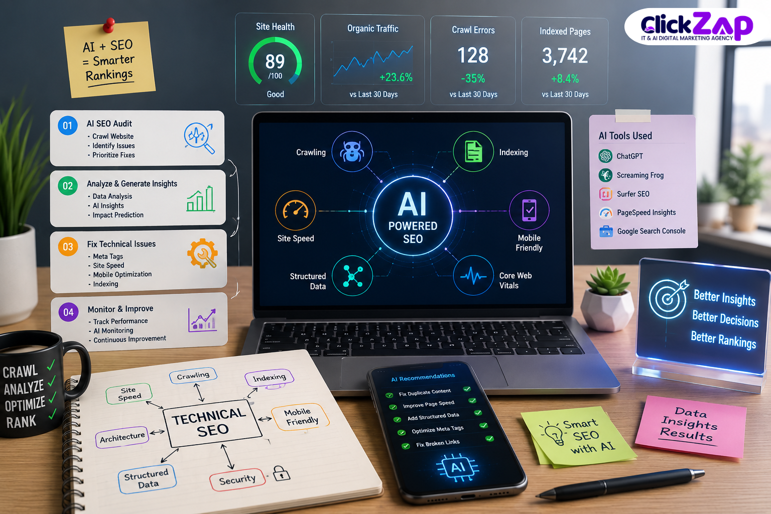 How to Improve Technical SEO Using AI Step by Step Process | How to Improve Technical SEO Using AI