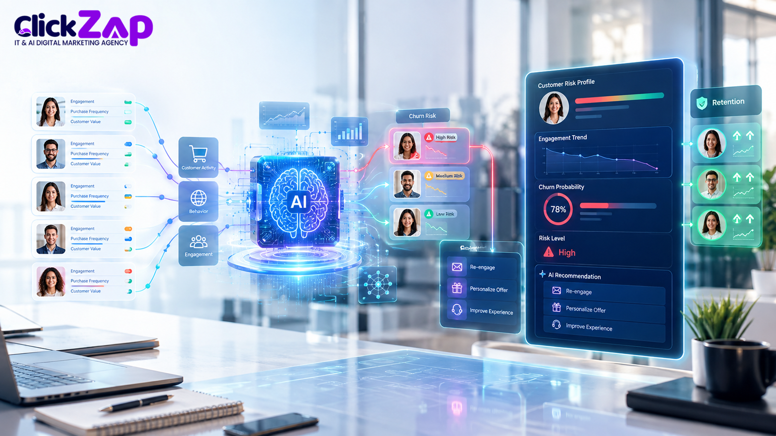 How to Predict Customer Churn With AI | AI Churn Prediction for Marketing