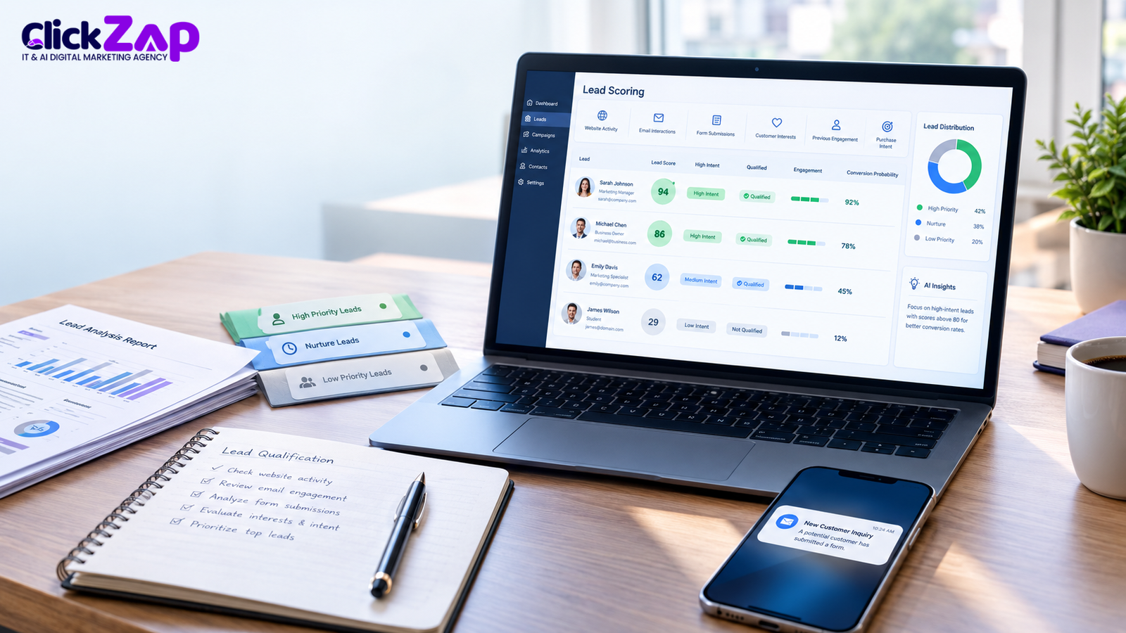 How Predictive Lead Scoring Helps Identify High Quality Leads | AI Powered Lead Generation Prediction