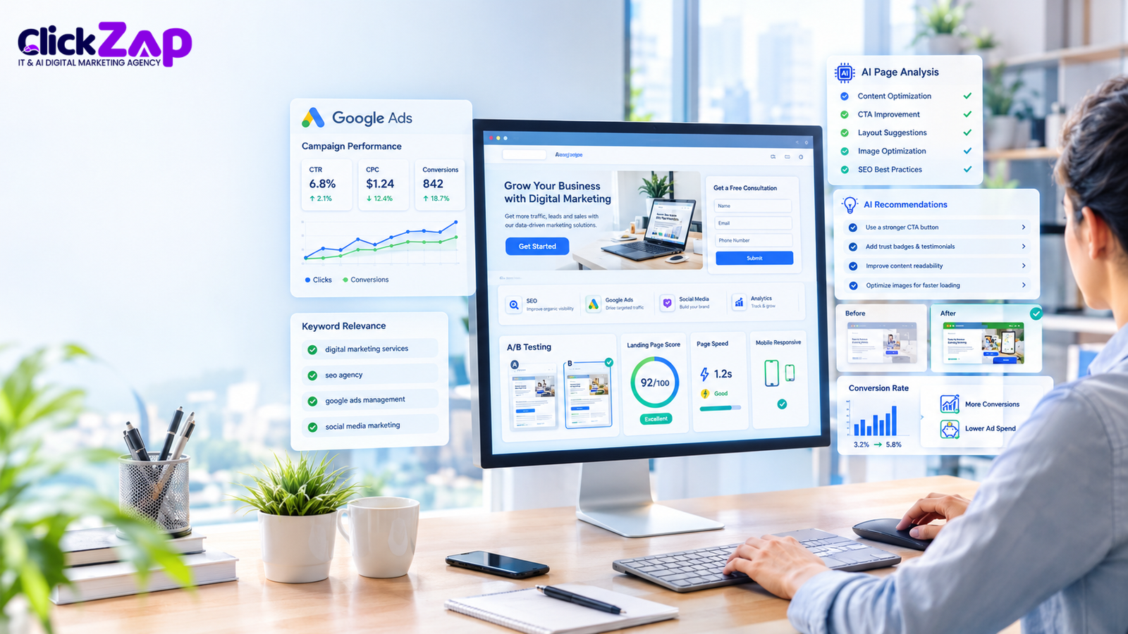 How to Use AI to Optimize a Google Ads Landing Page Step by Step | AI Landing Page Optimization for Google Ads